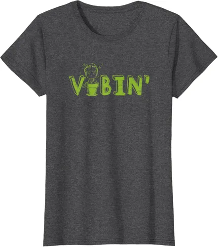 Vista 4 de Marvel Groot Vibin' Headphones Guardians of the Galaxy Camiseta, Negro
