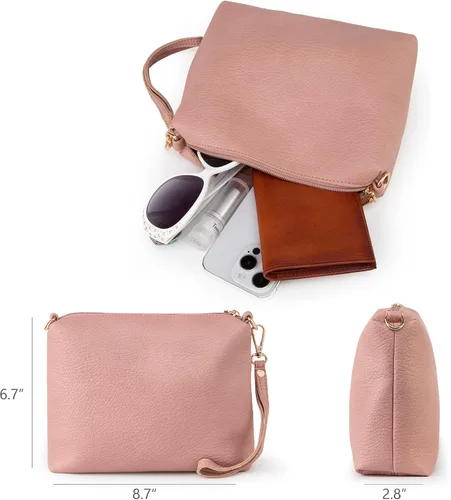 Vista 6 de Montana West Hobo Bags - Bolso para mujer, ultra suave, plegable, con monedero