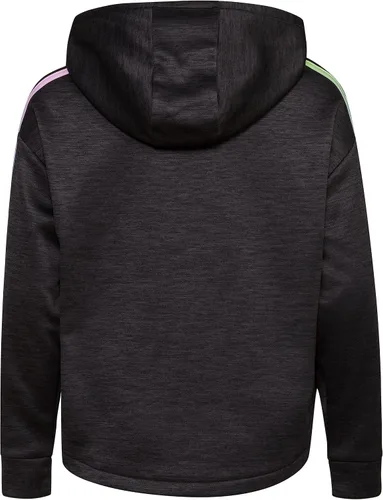 Vista 2 de adidas Girls Long Sleeve Mélange Hooded Fleece Pullover