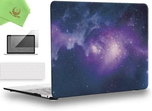 Vista 11 de UESWILL Funda rígida mate 3 en 1 compatible con MacBook de 12 pulgadas con pantalla Retina modelo A1534 + funda de teclado y protector de pantalla
