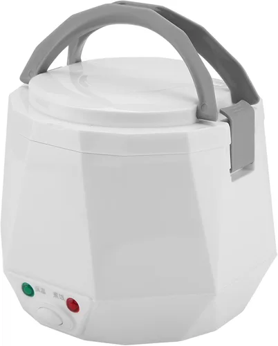 Vista 4 de 24V 140W 1.6 L Eléctrica Portátil Multifuncional Arrocera Cocina Vaporizador de Alimentos para Camión (Blanco)