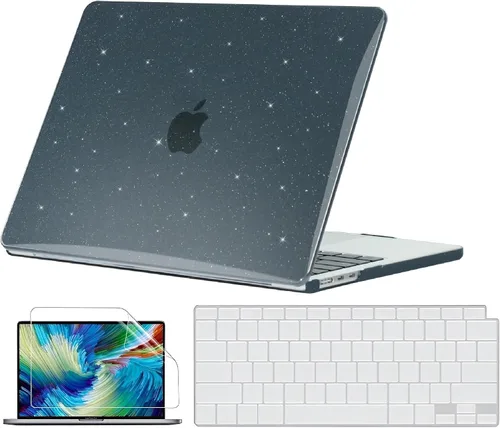 Vista 35 de GVTECH Funda para MacBook Air de 13 pulgadas (2010-2017) A1369 A1466 carcasa rígida de plástico, carcasa negra
