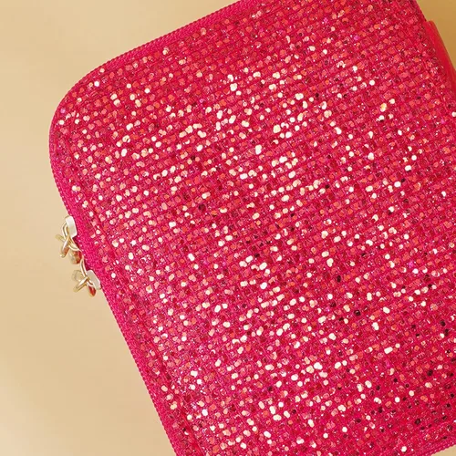Vista 3 de AILONMEI Pequeña caja organizadora de joyas para mujeres, minicajas de joyería de cuero portátiles, almacenamiento de aretes, anillos de viaje