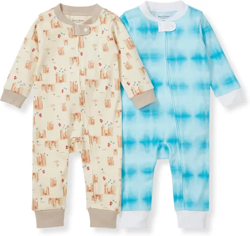 Vista 149 de Burt's Bees Baby - Pijama de una pieza para bebé, mameluco para dormir y jugar, algodón 100% orgánico, cremallera frontal