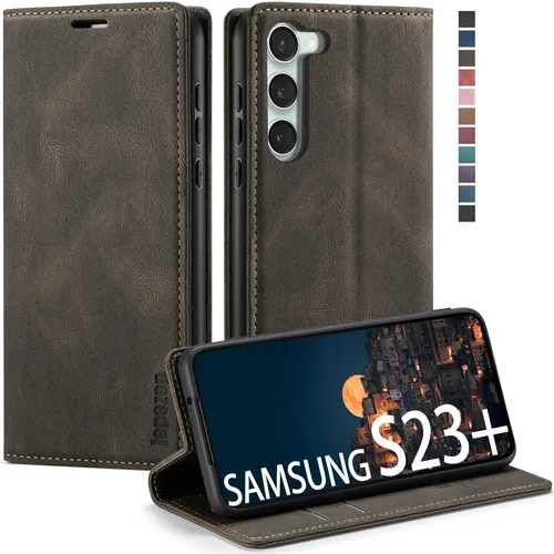 Vista 33 de japezop Compatible con Samsung Galaxy S23 5G - Funda tipo cartera con bloqueo RFID, tarjetero y función atril magnético, funda de piel con tapa