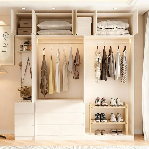 Vista 6 de Zapatero pequeño, organizador multiusos de 2 niveles, estantes pequeños de bambú para zapatos, plantas, libros, sala de estar, pasillo, dormitorio