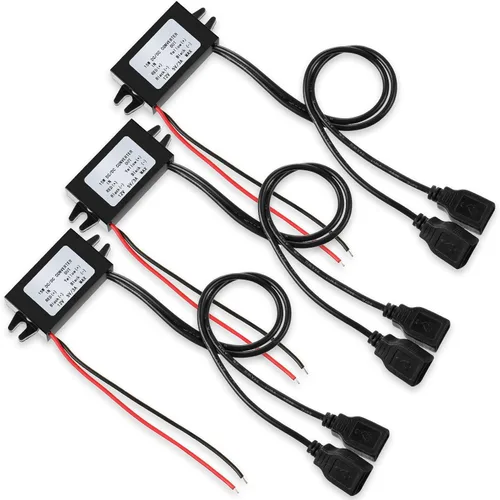 Vista 7 de Weewooday Convertidor de CC de 12 V a 5 V 3 A 15 W DC Buck Module, regulador de voltaje reducido, convertidor de corriente de alimentación