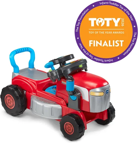 Vista 3 de VTech Tractor y Cortacésped de Juguete con Asiento para Andar