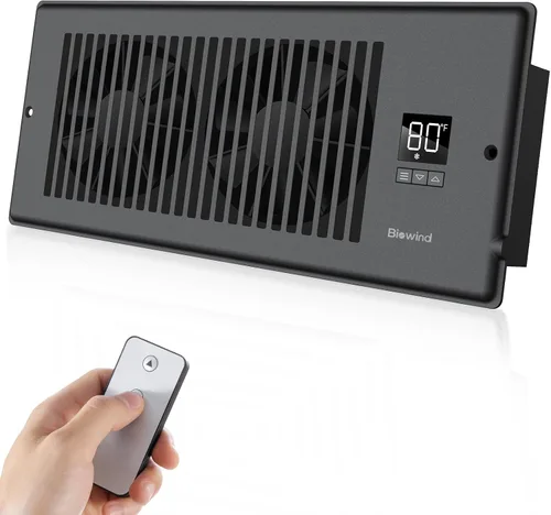 Vista 13 de BIOWIND Ventilador silencioso de refuerzo de registro se adapta a agujeros de registro de 4" x 10", ventilador de salida de aire acondicionado de 10