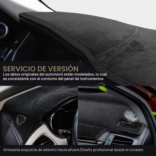 Vista 2 de SPEEDWOW Alfombrilla Cubierta Tapete para Tablero de Instrumentos Compatible con Chevrolet Silverado Avalanche Tahoe Suburban GMC Pickup Yukon Negro