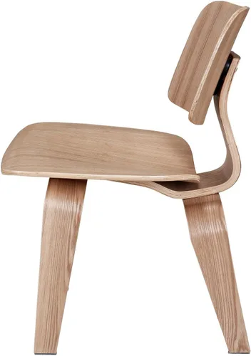 Vista 7 de Modway Fathom Mid-Century - Silla moderna de madera contrachapada moldeada para cocina y comedor en color natural Nuez