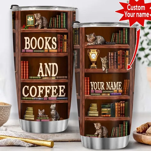 Vista 59 de T40413 - Taza personalizada para amantes de los libros, taza de café con texto en inglés "Just A Girl Loves Book", regalo para mujeres y niñas