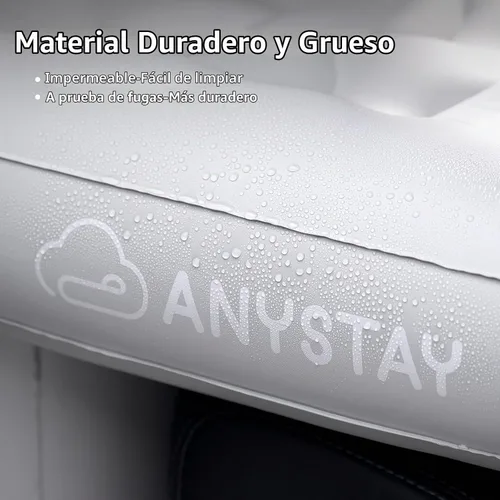 Vista 4 de Colchón inflable de aire para asiento trasero, ajuste universal SUV