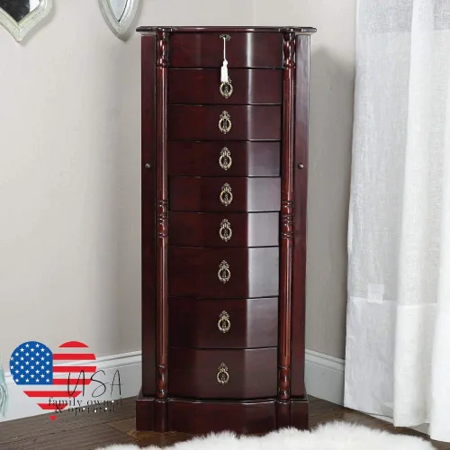 Vista 4 de Hives and Honey Robyn Jewelry Armoire Cereza