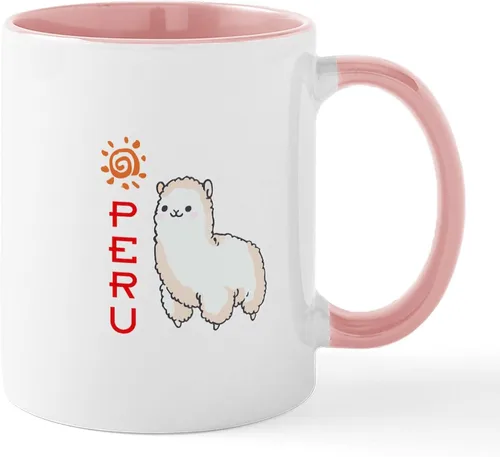 Vista 19 de CafePress 100% Alpaca Mugs Taza de café de cerámica de 11 oz (11.0 fl oz)