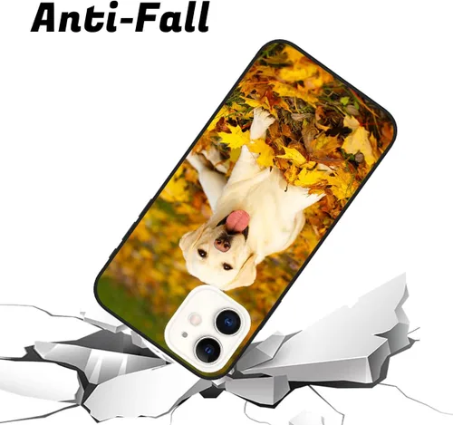 Vista 3 de Funda de teléfono con foto personalizada para iPhone 12, imagen/texto personalizado, funda negra suave delgada, regalo único de nicho para parejas