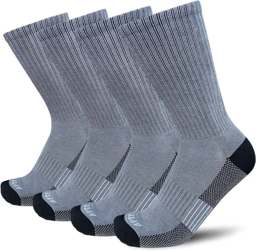 Vista 11 de APTYID Calcetines de trabajo acolchados que absorben la humedad para hombre (4-6 pares)