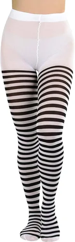 Vista 9 de ToBeInStyle Medias de rayas horizontales de nailon para mujer