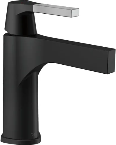 Vista 5 de Delta Faucet Zura - Grifo de baño de un solo agujero, grifo de baño de una sola manija, tecnología de sello de diamante, ensamblaje de drenaje