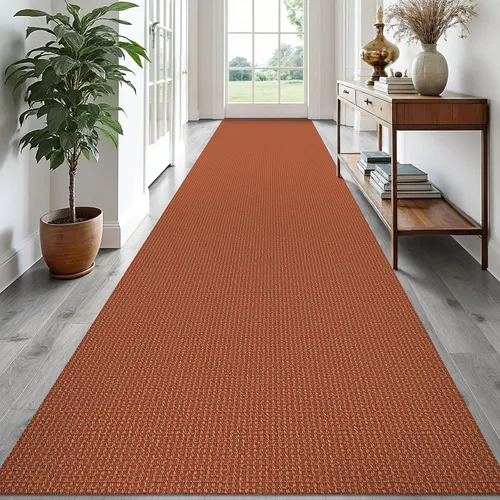 Vista 160 de EARTHALL Alfombra tejida de 2 x 3 pies, lavable para entrada, alfombra trenzada antideslizante, alfombra para puerta interior y exterior, alfombra
