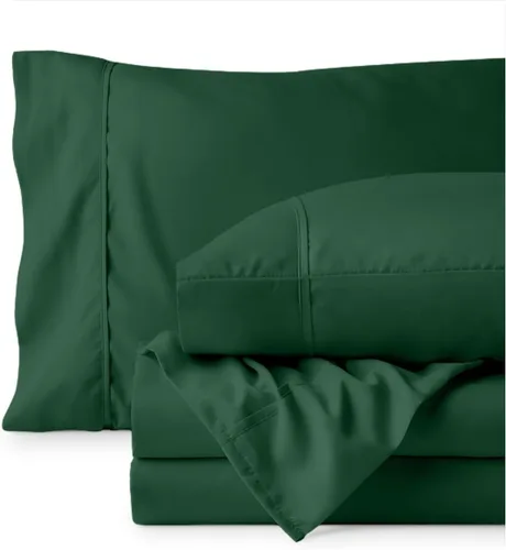 Vista 171 de Bare Home Sheet Set 1800 Ultra-Soft with 2 Pillowcases (Twin XL, Dark Blue)