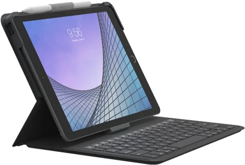 Vista 2 de ZAGG - Messenger Folio 2 - Teclado y funda para tablet iPad de 10,2 pulgadas, iPad/Air 3 de 10,5 pulgadas