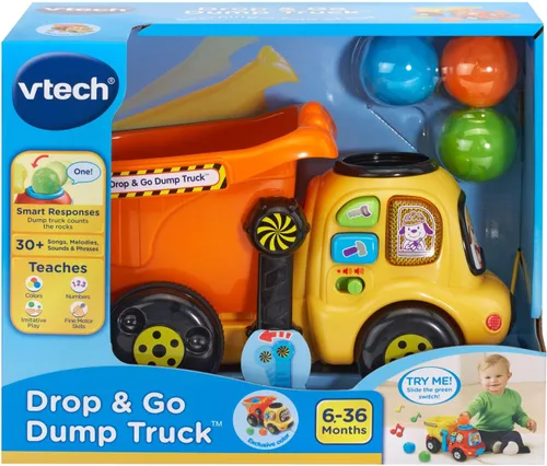 Vista 5 de VTech – Camión de basura de juguete – exclusivo en línea Naranja