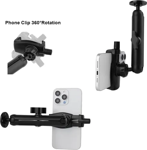 Vista 6 de Mippko Soporte de pared para camión, coche, barco, pared, escritorio, compatible con iPhone/Nexus/HTC/LG/Huawei/teléfonos inteligentes, ajuste