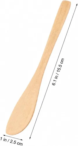 Vista 8 de Gadpiparty 20 esparcidores, cuchillo de mantequilla, cuchara de relleno de bola de masa de madera, cuchara multiusos para relleno de Wonton, queso