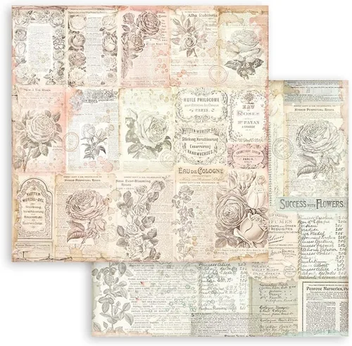 Vista 10 de Scrapbooking Bloc pequeño 10 hojas CM 20.3 x 20.3 (8 x 8 pulgadas) Selección de fondos - Rosa Perfum