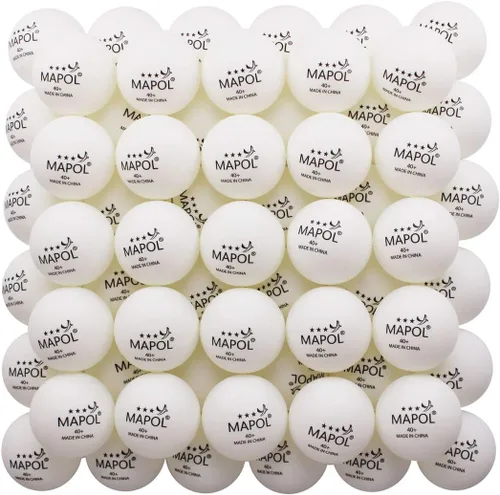 Vista 8 de MAPOL Pelota de tenis de mesa de práctica avanzada de 60/22 unidades, 3 estrellas, 40+