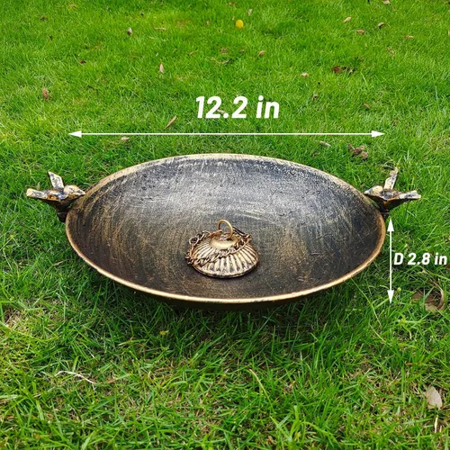 Vista 2 de HOUYANG - Lavabo de cadena de lluvia de 12.2 pulgadas, repuesto para anclajes de cadena de lluvia estándar, decoración de jardín y patio