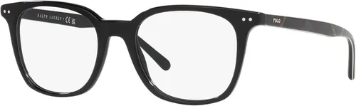 Vista 2 de Polo Ralph Lauren PH2256 - Marcos cuadrados para lentes recetados para hombre, color negro brillantelente demo, 2.087in, Negro brillante