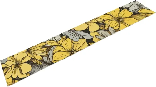 Vista 13 de Camino de mesa de 72 pulgadas de largo para verano, boda, cocina, mesa de comedor, decoración para el hogar, fiesta, decoración retro de estrellas