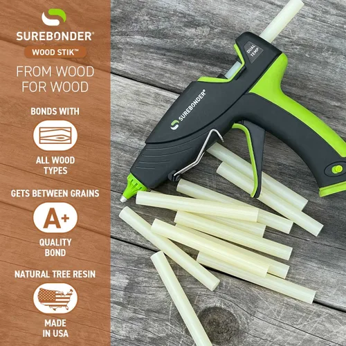 Vista 3 de Surebonder WS-12 - Barras de pegamento caliente de tamaño completo para carpintería, alta resistencia, unión rápida, pegamento caliente