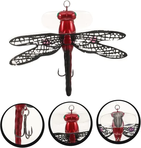 Vista 3 de VANZACK 3 unids Señuelo Libélula Pesca Anzuelos de Pesca Equipo Equipo de Pesca Bass Equipo de Pesca Bass Señuelos de Pesca Agua Salada Señuelos