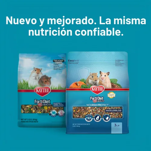 Vista 2 de Alimento para hámster, Kaytee Forti dieta pro salud, Púrpura
