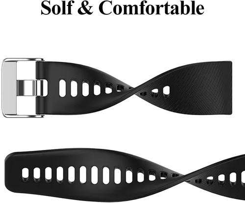 Vista 5 de Compatible con la correa Garmin Forerunner 35, bandas de repuesto de silicona Solf para reloj Garmin Forerunner 35