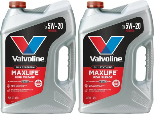 Vista 57 de Valvoline - Aceite de alto millaje 150 K con MaxLife Plus Technology, SAE 5W-20, 1 cuarto de galón