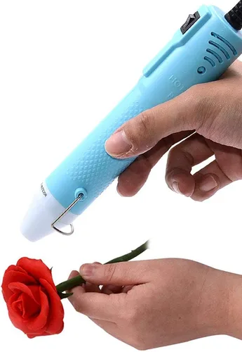Vista 7 de Mofa - Pistola de calor, mini pistola de aire caliente, herramientas de pistola retráctil con soporte para bricolaje en relieve y secado de pintura
