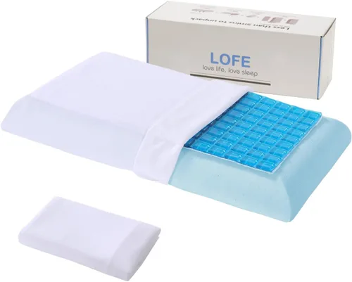 Vista 9 de Almohada de contorno - Almohada cervical de cuello ajustable de suavidad para un soporte ideal, almohada de espuma viscoelástica de 11 alturas