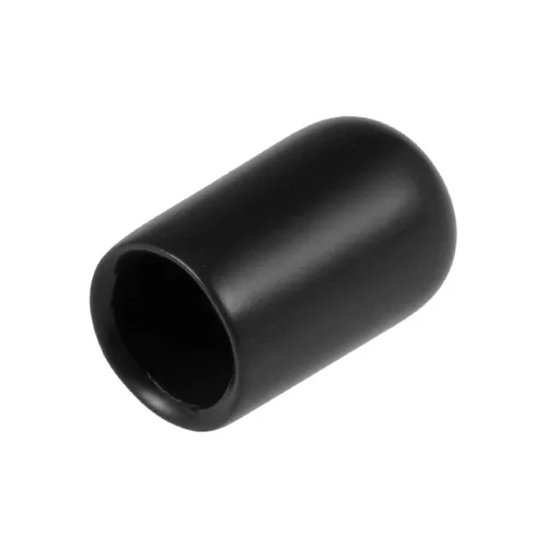 Vista 7 de uxcell 80 tapas de goma de 0.551 in de vinilo de identificación redonda tapa tapa de rosca de tornillo protectores negro