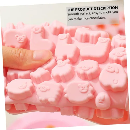 Vista 5 de 2 moldes de silicona para hornear de alpaca, moldes de chocolate para bricolaje, moldes para dulces con forma de animal para uso doméstico