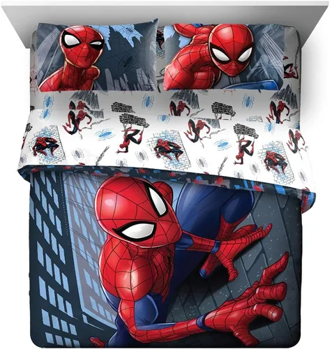 Vista 2 de Jay Franco - Juego de ropa de cama Bed in a Bag, Comforter Sheets Pillowcases, Official Product, Soft Microfiber, Machine Washable, Easy Care