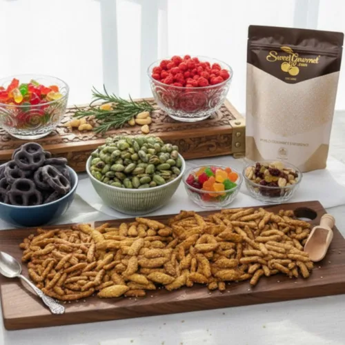 Vista 7 de SweetGourmet Palitos de sésamo de salvado de avena Snack saludable 1 libra