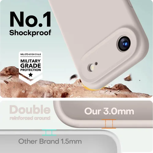 Vista 505 de LOVE 3000 Diseñada para Funda iPhone Air, Silicona Premium [Compatible con Magsafe][Forro de Microfibra Suave Anti-Rayones] Funda Protectora