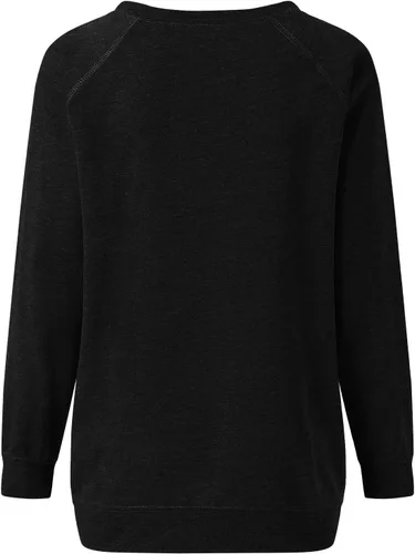 Vista 4 de symoid Drink Up Witches Sudaderas para mujer con estampado de telaraña gótica, camisas de Halloween de manga larga sueltas retro