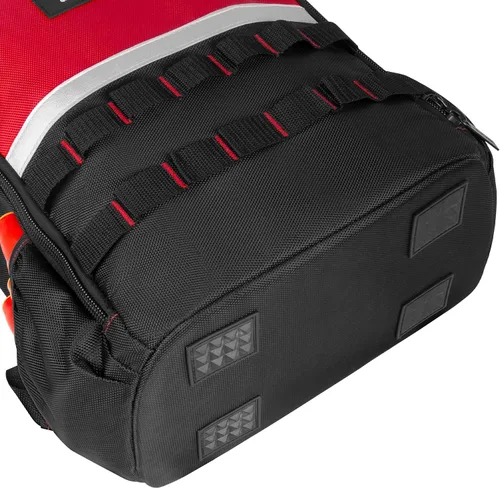 Vista 5 de HAUTMEC HT0407 - Mochila de herramientas con compartimento para laptop, bolsa de herramientas Oxford 1680D resistente a los impactos, 11 bolsillos