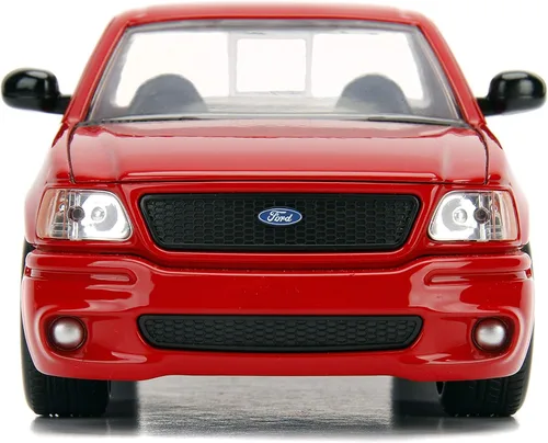 Vista 3 de Jada Toys Fast & Furious 1:24 Brian's Ford F-150 SVT Lightning - Coche fundido a presión, juguetes para niños y adultos, rojo (99574)