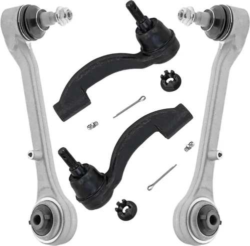 Vista 220 de Detroit Axle - 4 piezas de brazos de control traseros para Ford C-Max, Focus, Mazda 3 5, Volvo C30, C70, S40, V50, 4 brazos de control superiores e